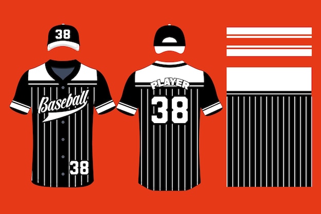 Vector sublimación del diseño personalizado de la camiseta de béisbol