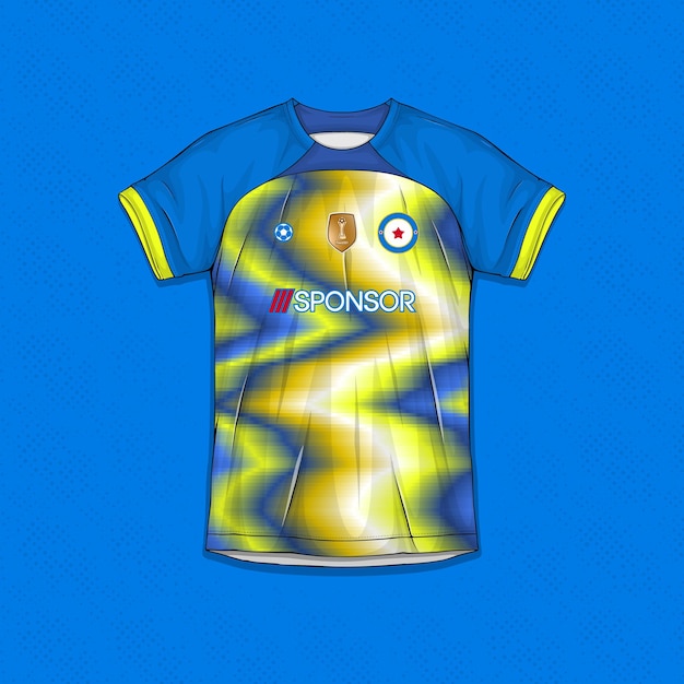 Sublimación Ropa de ejercicio Vectores Diseños de camisetas de fútbol personalizables