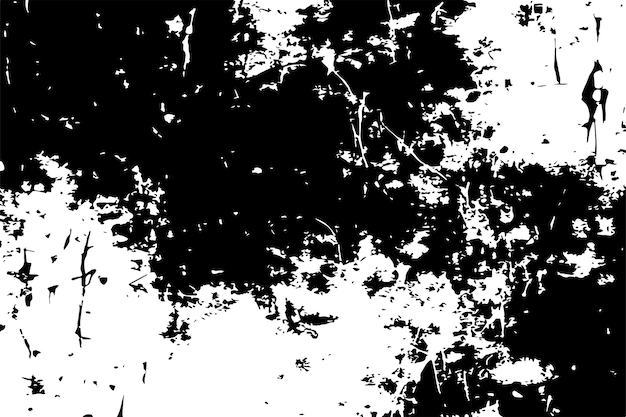 sucio, áspero, desgastado, desgastado, superpuesto, rayado y salpica, textura en blanco y negro