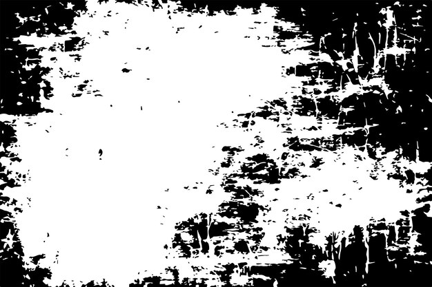 sucio, áspero, desgastado, desgastado, superpuesto, rayado y salpica, textura en blanco y negro
