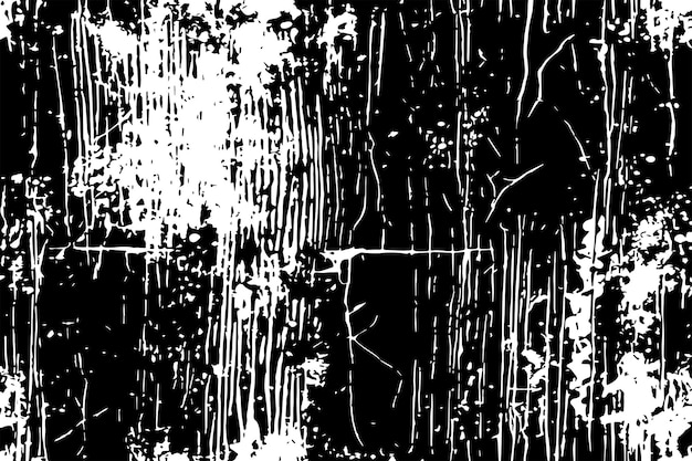 sucio, áspero, desgastado, desgastado, superpuesto, rayado y salpica, textura en blanco y negro