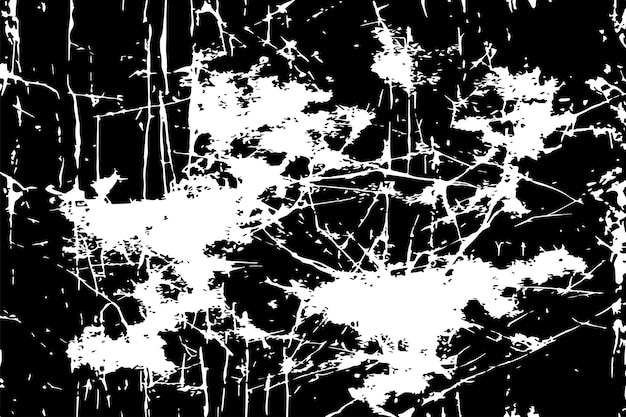 sucio, áspero, desgastado, desgastado, superpuesto, rayado y salpica, textura en blanco y negro