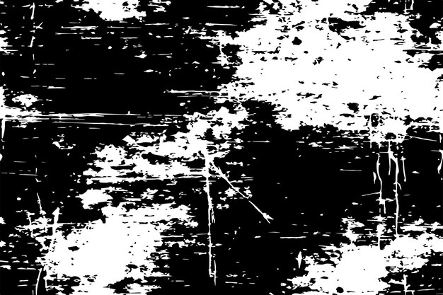 sucio, áspero, desgastado, desgastado, superpuesto, rayado y salpica, textura en blanco y negro