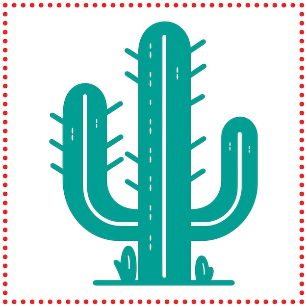 Suculent Symphony Dynamic Colorful Cactus Silhouette Set para proyectos creativos y obras de arte digital