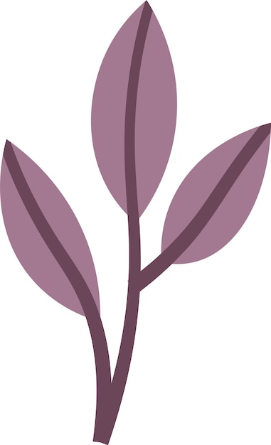 Sucursal de hojas florales