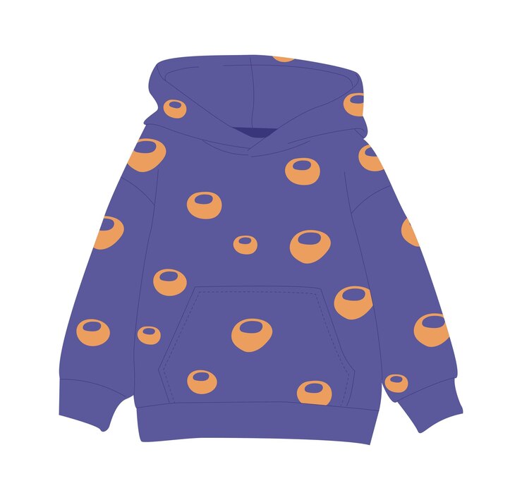 Vector sudadera azul niños