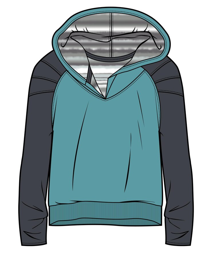 Vector sudadera con capucha