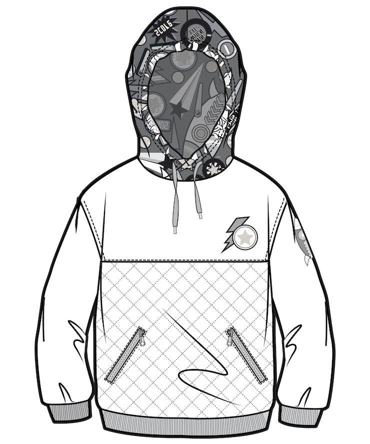 Vector sudadera con capucha