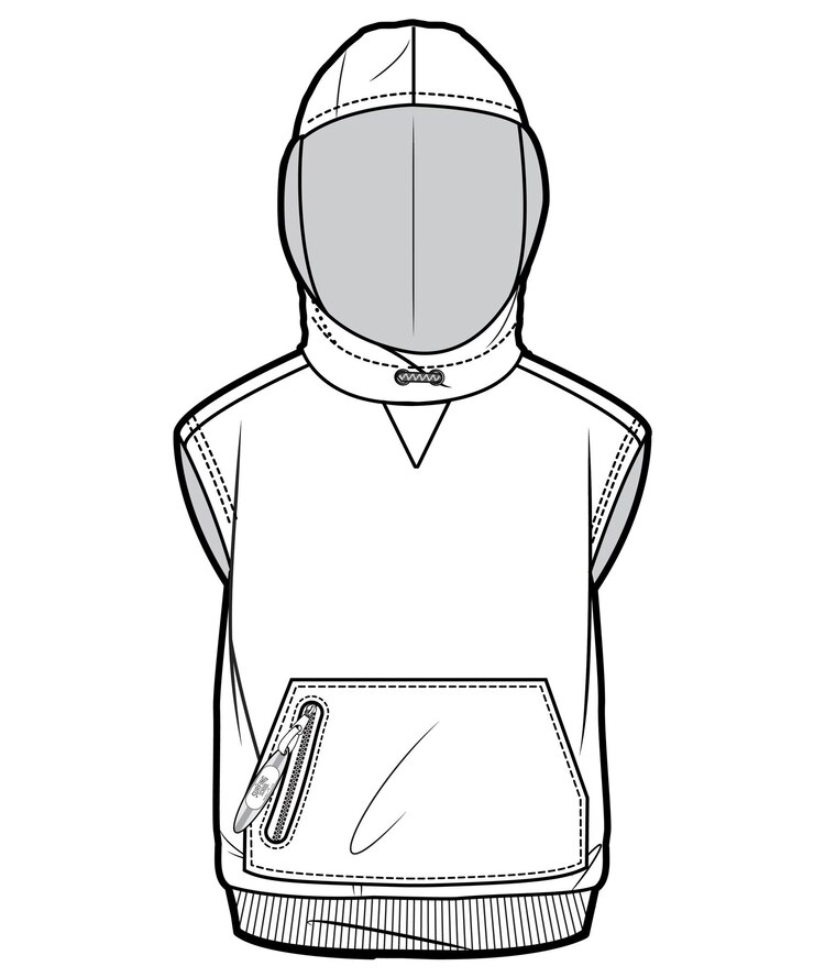 Vector sudadera con capucha