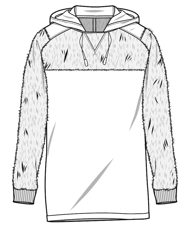 Vector sudadera con capucha