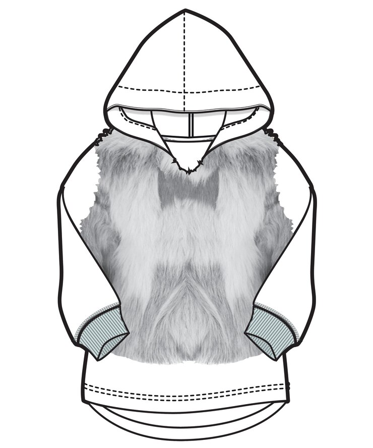 Vector sudadera con capucha