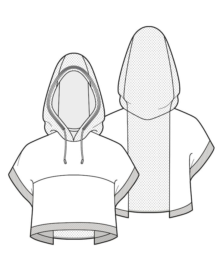 Vector sudadera con capucha