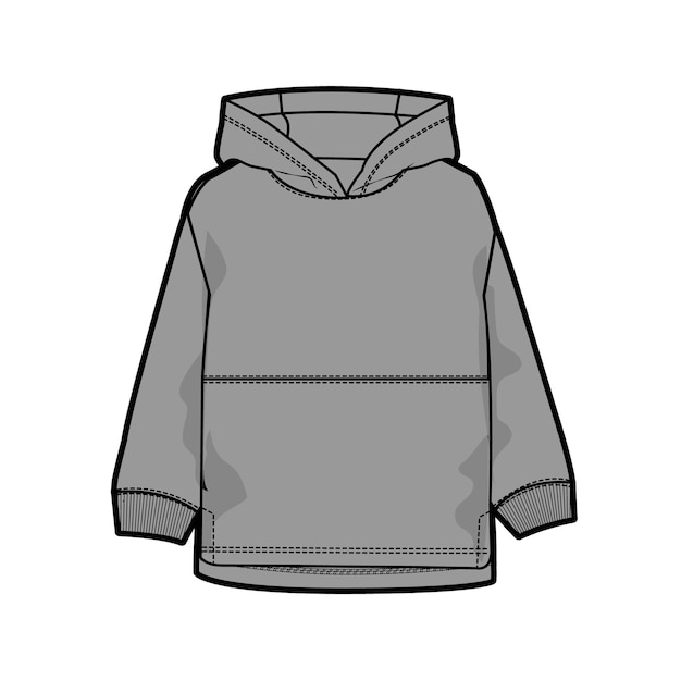 una sudadera gris con una capucha que dice camiseta