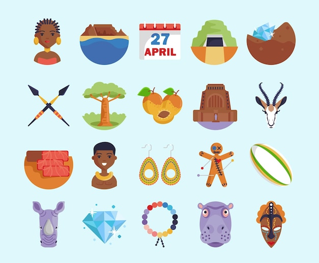 Sudáfrica y los íconos africanos