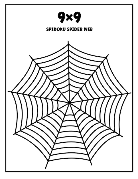 Sudoku telaraña SPIDOKU Rompecabezas de Halloween