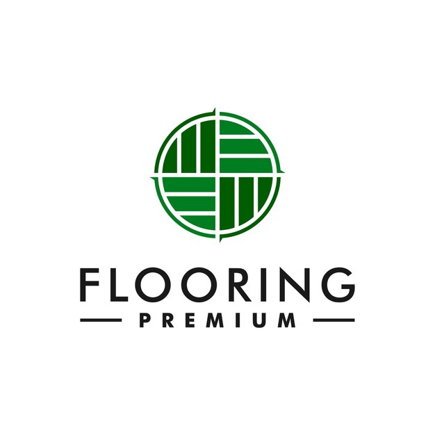 Suelo logo icono parquet vector ilustración diseño vector