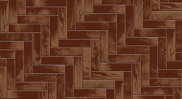 Vector suelo de madera, parquet vintage realista.