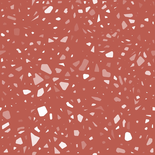 Suelo de terrazo vector de patrones sin fisuras. Ilustración de vector moderno para impresión de tela, papel de regalo, suelo. Estilo clásico terrazo veneciano de suelo de piedra natural, granito, cuarzo.