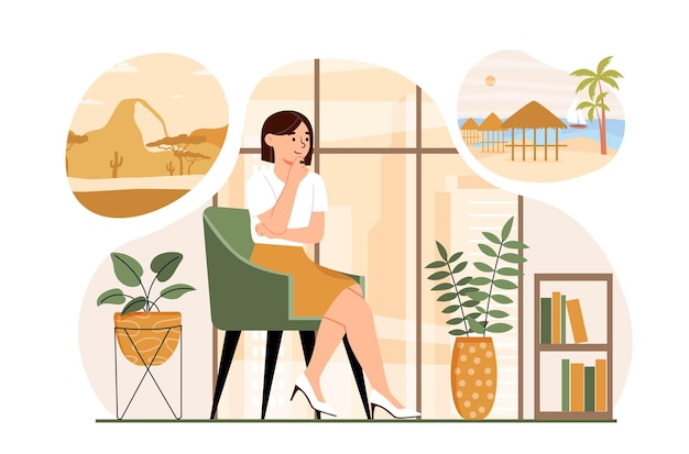 Sueño de personaje femenino