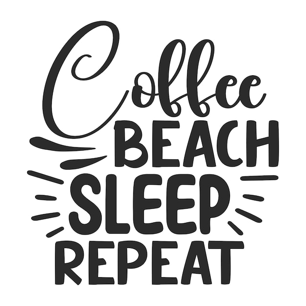 El sueño de la playa del café repite