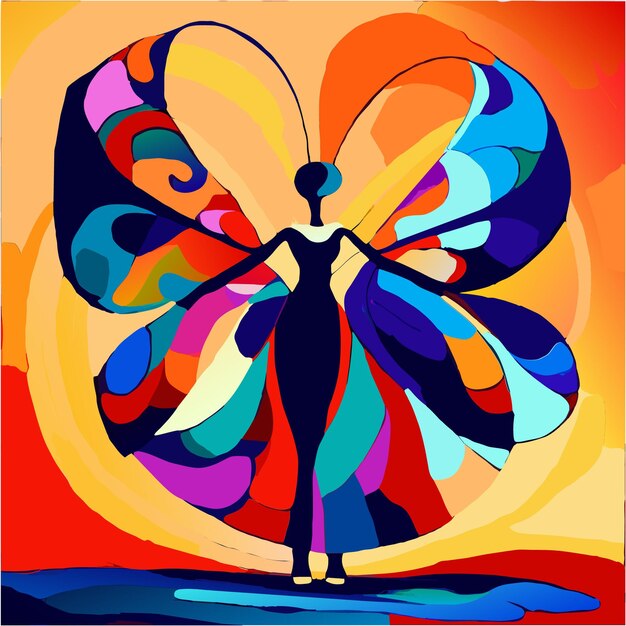 Sueños de mariposas en pintura al óleo Arte abstracto