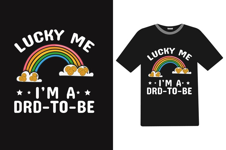 Vector por suerte para mí, soy un drd para ser el diseño de la camiseta del día de stpatricks.