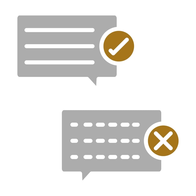 Sugerencia de mejora del diseño vectorial Estilo del icono