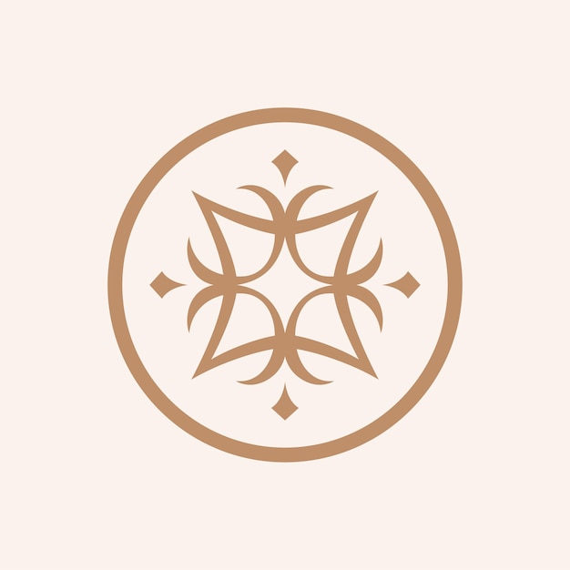 Sumérgete en la creatividad con nuestro emblema abstracto vectorial una fusión de forma y expresión