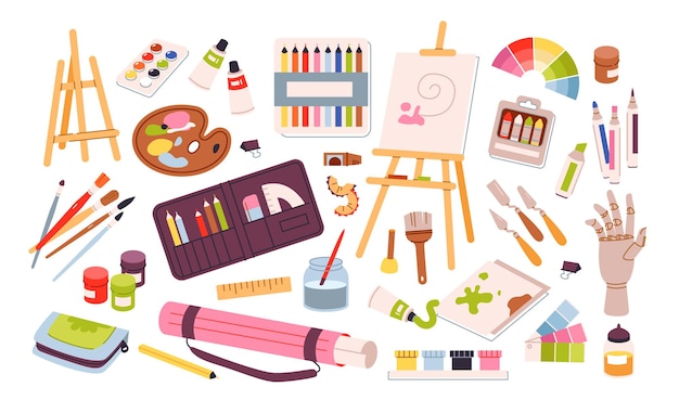 Suministros artísticos para juegos de dibujo Instrumentos de pintura y suministros de estudio de clases de arte Equipamiento de pintores