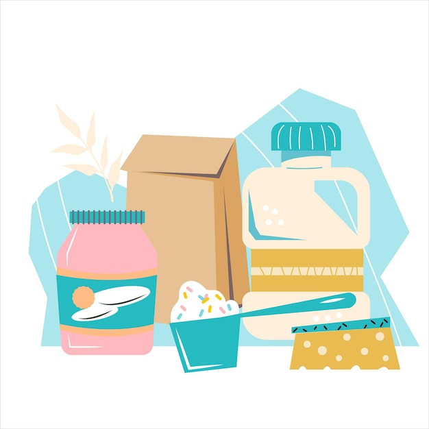 Suministros domésticos y detergentes para ropa y limpieza del hogar