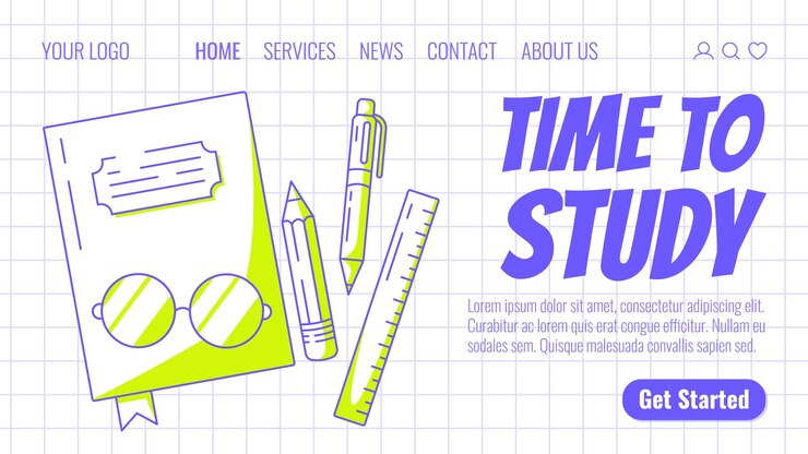 Vector suministros escolares cuadernos gafas regla bolígrafo y lápiz de vuelta a la escuela educación aprendizaje