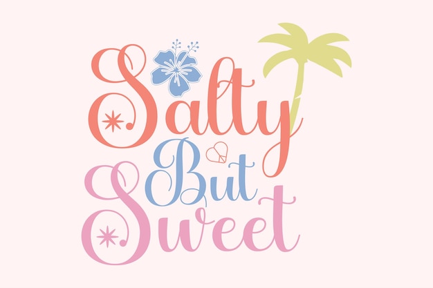 Summer Retro Quote SVG Design Summer Beach SVG Diseño de verano para camisas