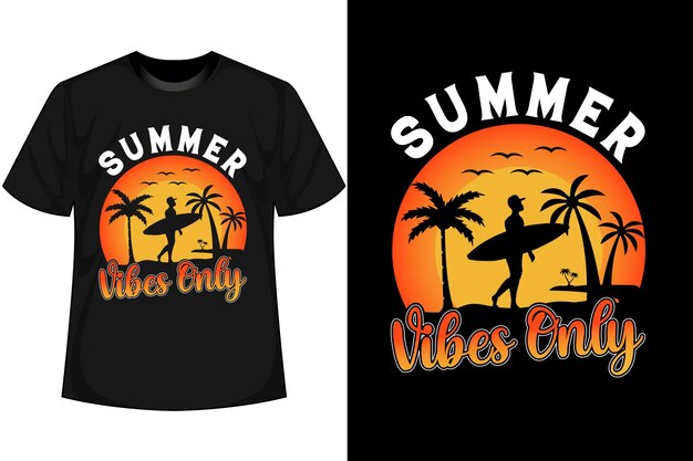 Summer Vibes solo diseño de camiseta de verano