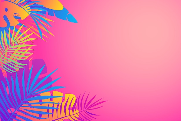 Vector summertime fondo exótico tropical