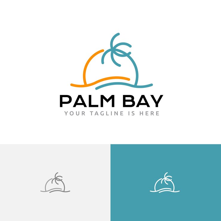 Sun Palm Bay Playa Costa Mar Isla Naturaleza Tour Travel Line Logo