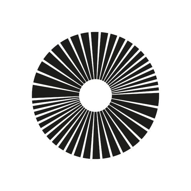 Sunburst elemento rayas radiales o fondos sunburst ilustración vectorial