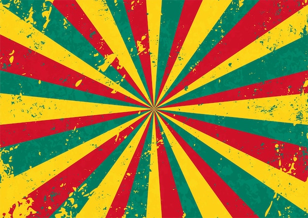 Sunburst con fondo de textura grunge