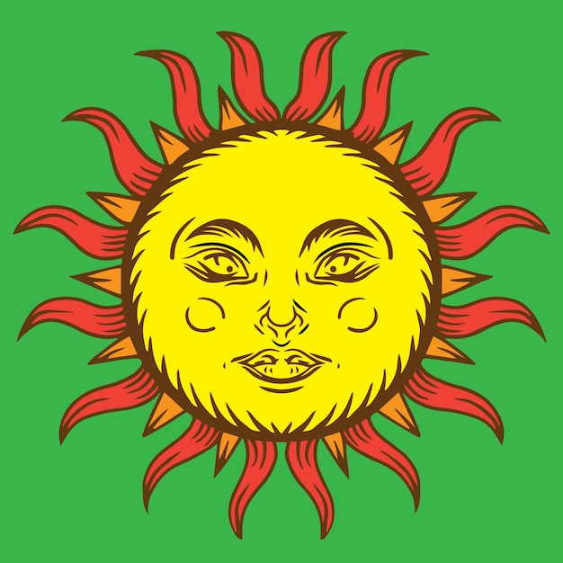 Sunshine his tímido para establecer una marca o logotipo de color sin iconos