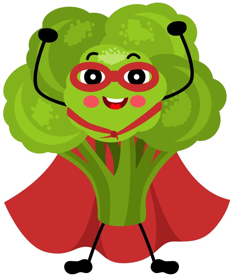 Vector el súper brócoli