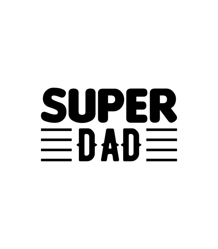 Super Dad Typography vector padre cita diseño de camiseta