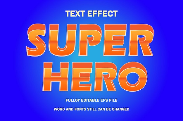 Super hero Text Effect Design