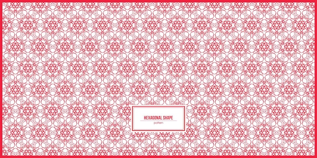 super multitud forma de patrón hexagonal rojo