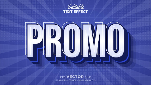 Súper promoción para efecto de texto editable premium de tipografía de gran venta