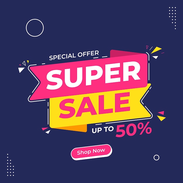 Súper venta hasta un 50% de descuento
