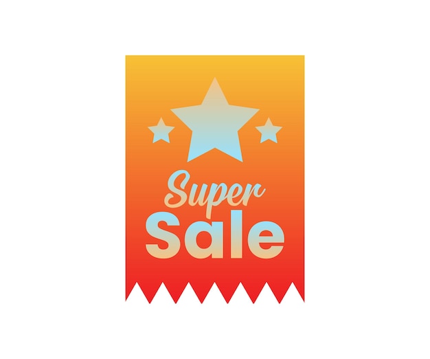 Super Venta Comercio Electrónico Mercadotecnia Oferta de descuento Etiquetas Diseño Ilustración vectorial