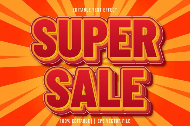 Super venta Efecto de texto editable Estilo degradado 3D