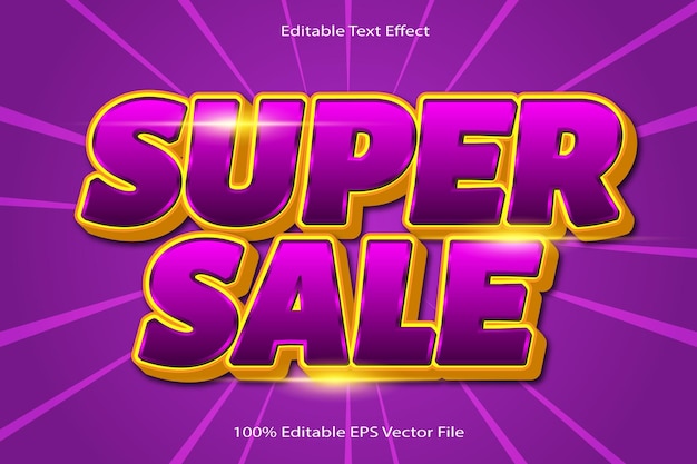 Super Venta Efecto De Texto Editable Realzar Estilo Degradado De Dibujos Animados