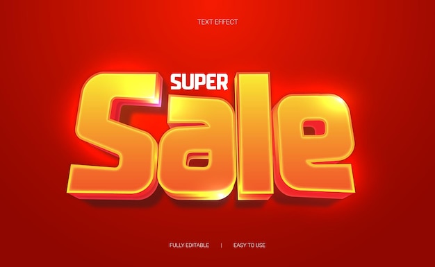 Súper venta de efectos de texto