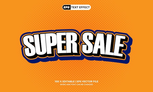 Super venta promocional de texto editable en 3D