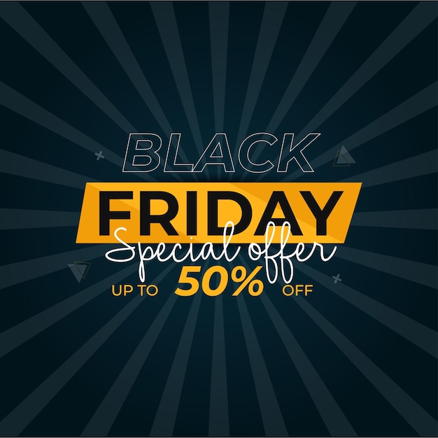Super venta de viernes negro con fondo de oferta